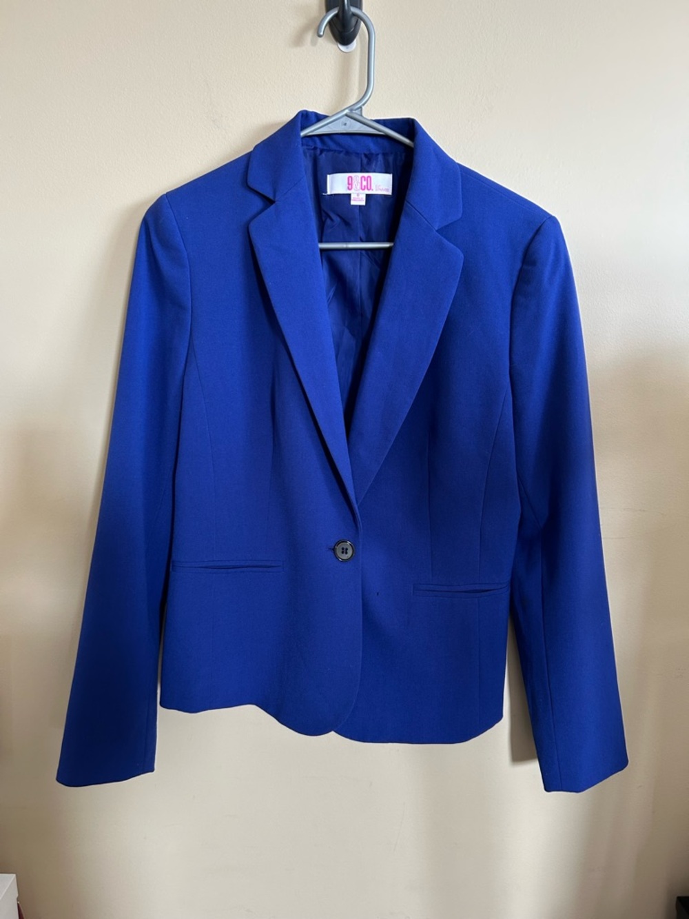 Women's Royal Blue Single-Button Blazer